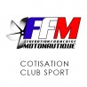 CCSP Cotisation Annuelle d'un club sport